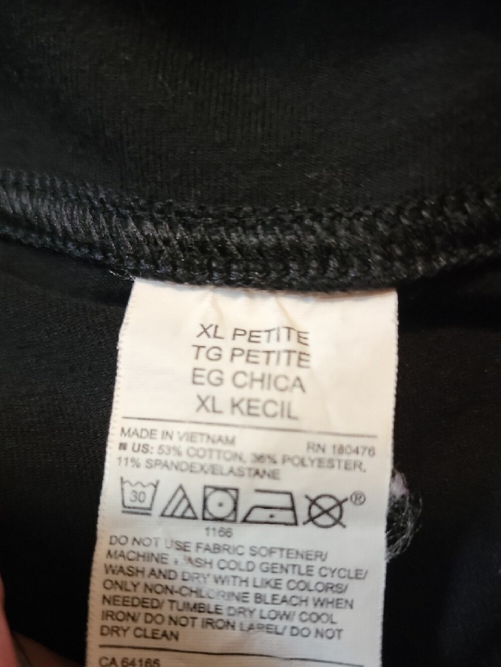 Old Navy Black Active Balance Leggings - GO-DRY Logo Capri - Picture 3 of 6